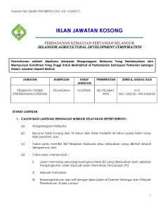 Iklan Jawatan Kosong PKPS (34) Pembantu Tadbir perkeranian operasi N19 Page 1